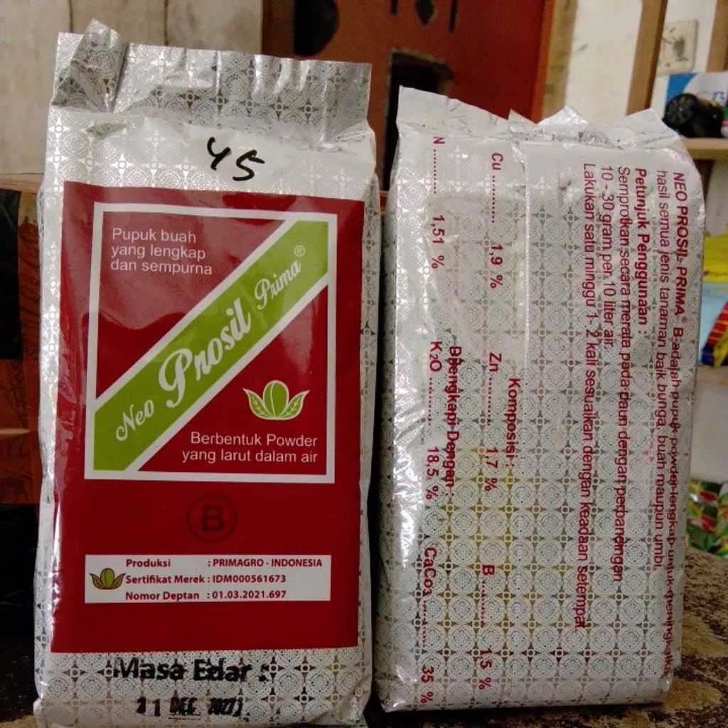 Pupuk NPK Neo prosil B 500g Merangsang Bunga dan Buah