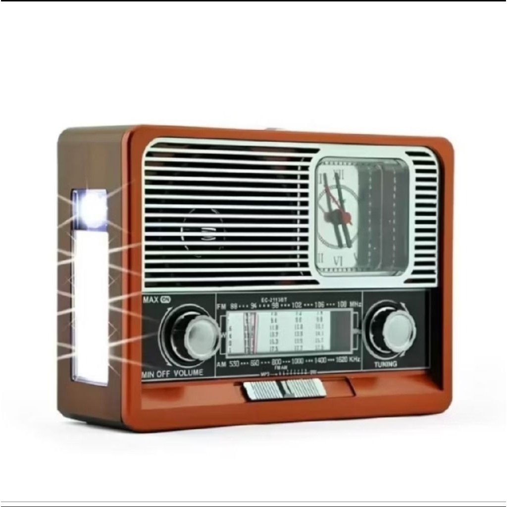 Radio Fleco F-105 FM/AM/SW1-6 Radio Jam/Radio Cas/Radio Multifungsi/Fleco F-105