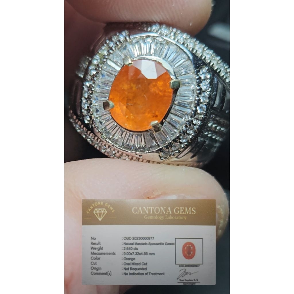 Natural Mandarin Spessartite Garnet