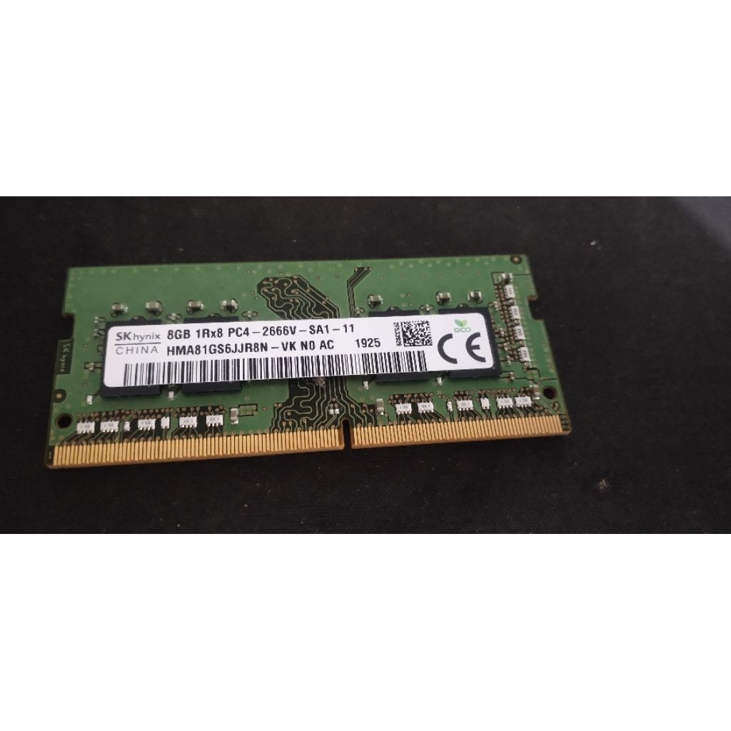 ram laptop 8gb ddr4 cabutan laptop Hp elitebook G6 normal