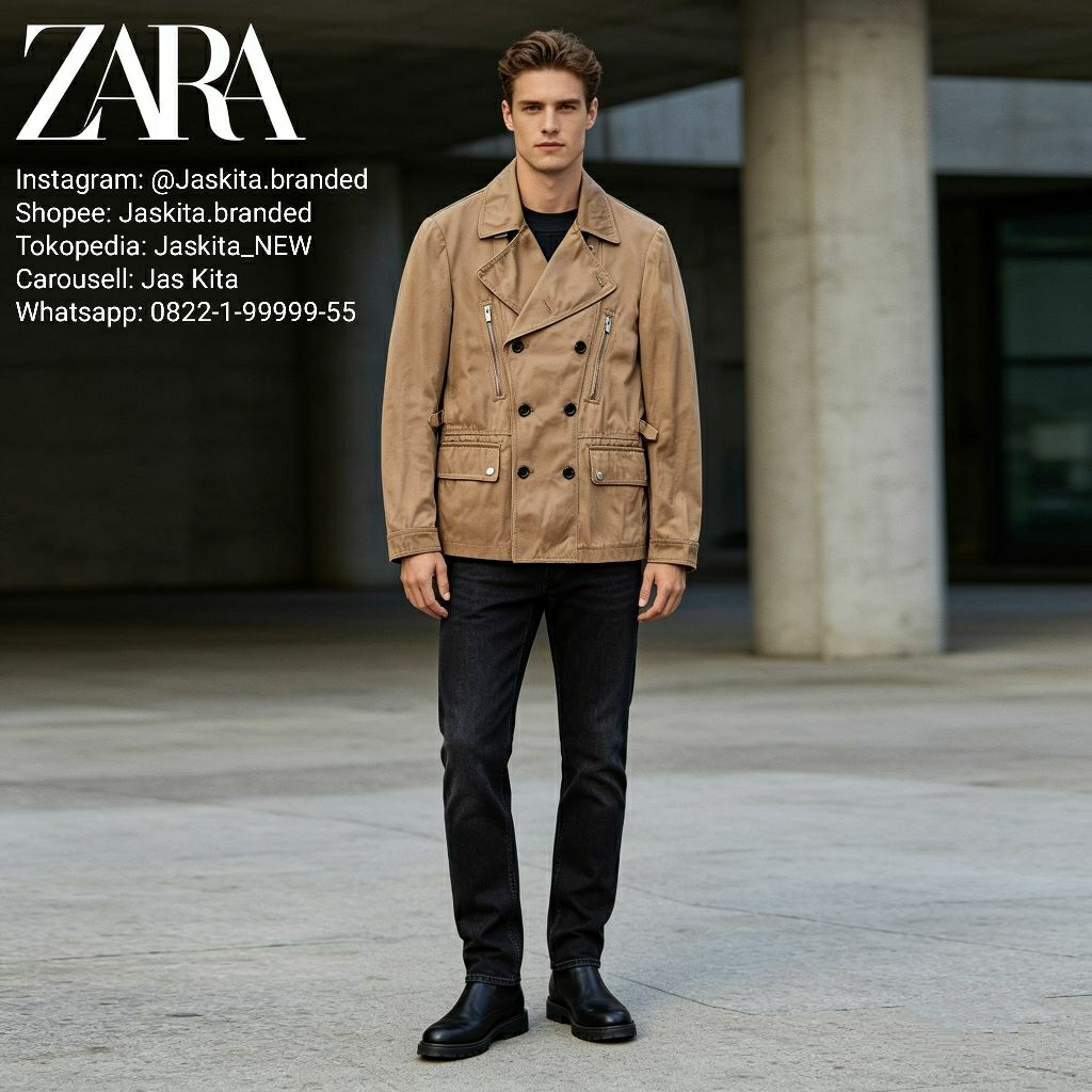 Zara Man Coat - NEW - Size L