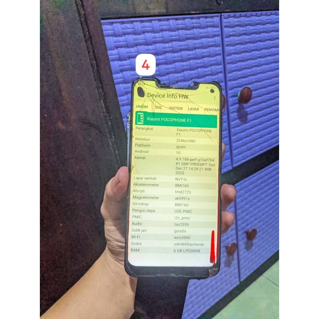 lcd ORI copotan pocophone f1