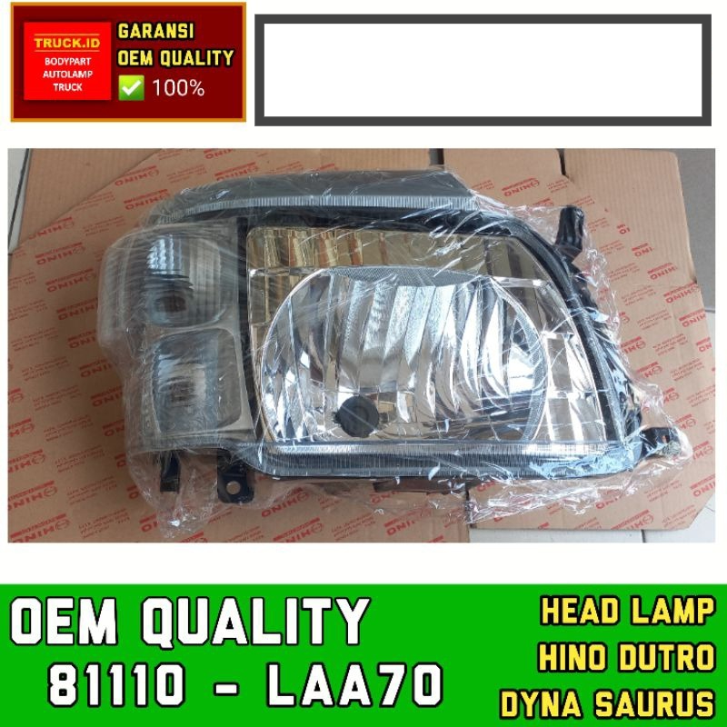 HEADLAMP LAMPU DEPAN HEAD LAMP HINO DUTRO TOYOTA DYNA SAURUS 130HT RH / LH *hop quality