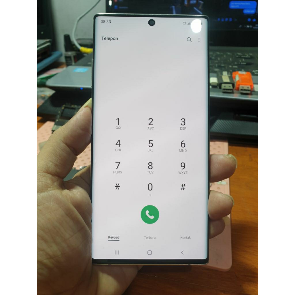 lcd plus frame samsung note 10plus  original minus