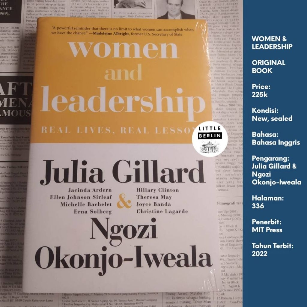 ORIGINAL Buku WOMEN AND LEADERSHIP Julia Gillard Ngozi Okonjo Iweala (English Book) Buku Kepemimpina