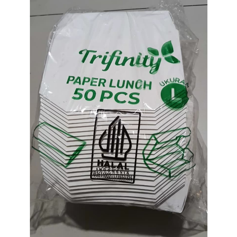 Paper Lunch Box Ivory