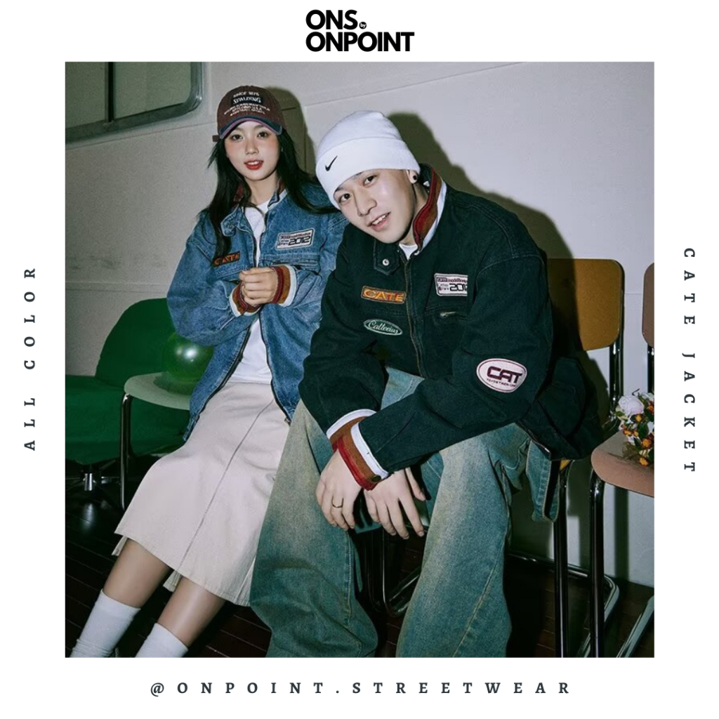 [ONS BY ONPOINT] Cate Jacket - jaket denim pria jaket varsity pria leather jacket baseball jaket var