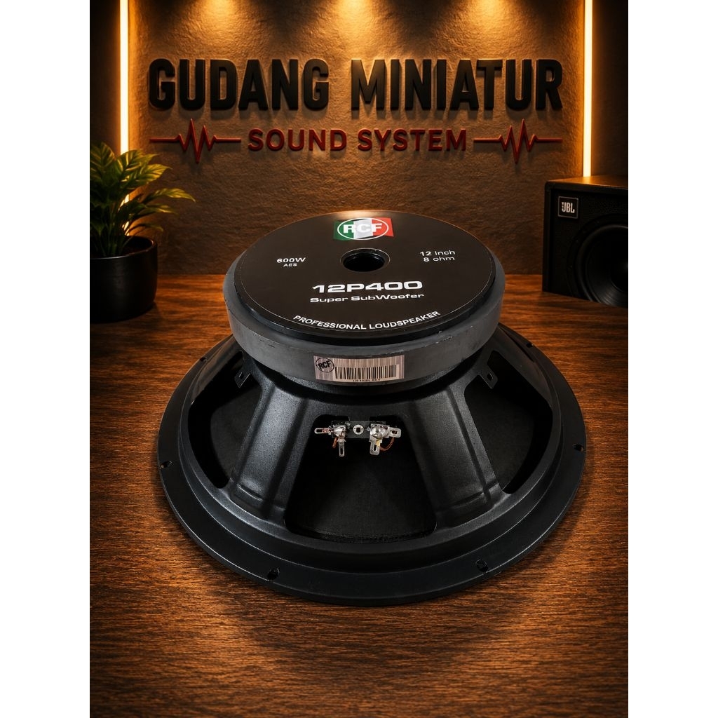 SPEAKER KOMPONEN 12 Inch / RCF 12P400 VC 3" Super Subwoofer