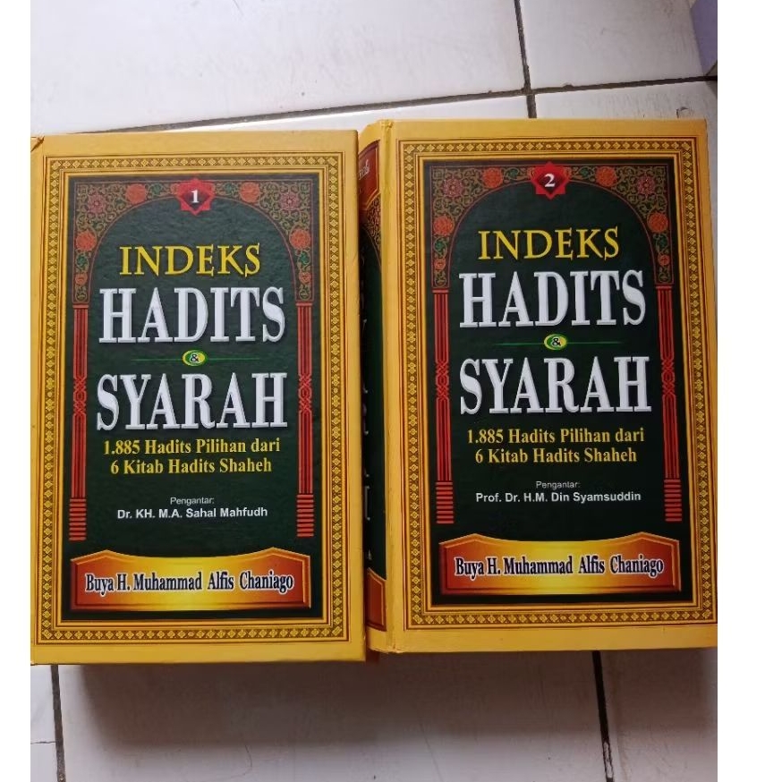 Buku original Indeks Hadits & Syarah 1 & 2