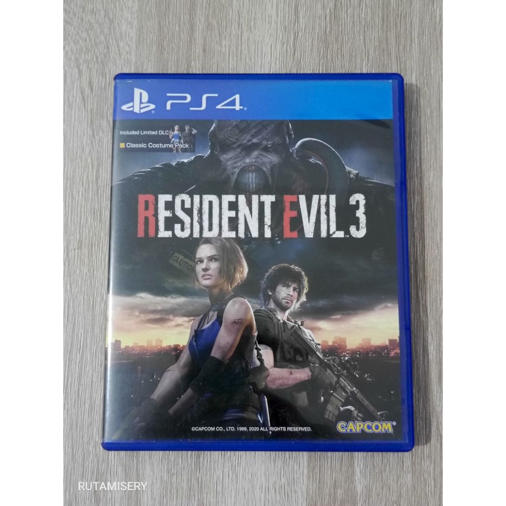 Resident Evil 3 Remake Region 3 kaset bd ps4 free upgrade ps5
