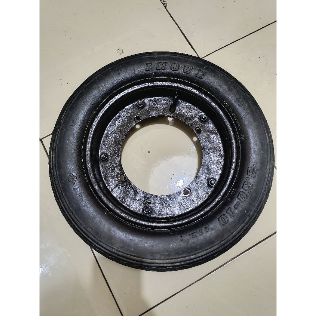 ban set velg banci R10 bekas pemakaian