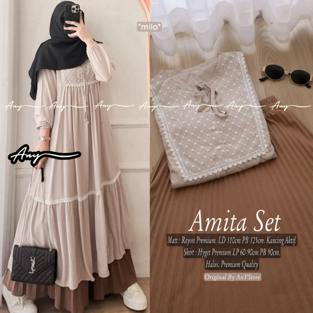 Pakaian Wanita HQ AMITA SET From AnY FASHION STORE