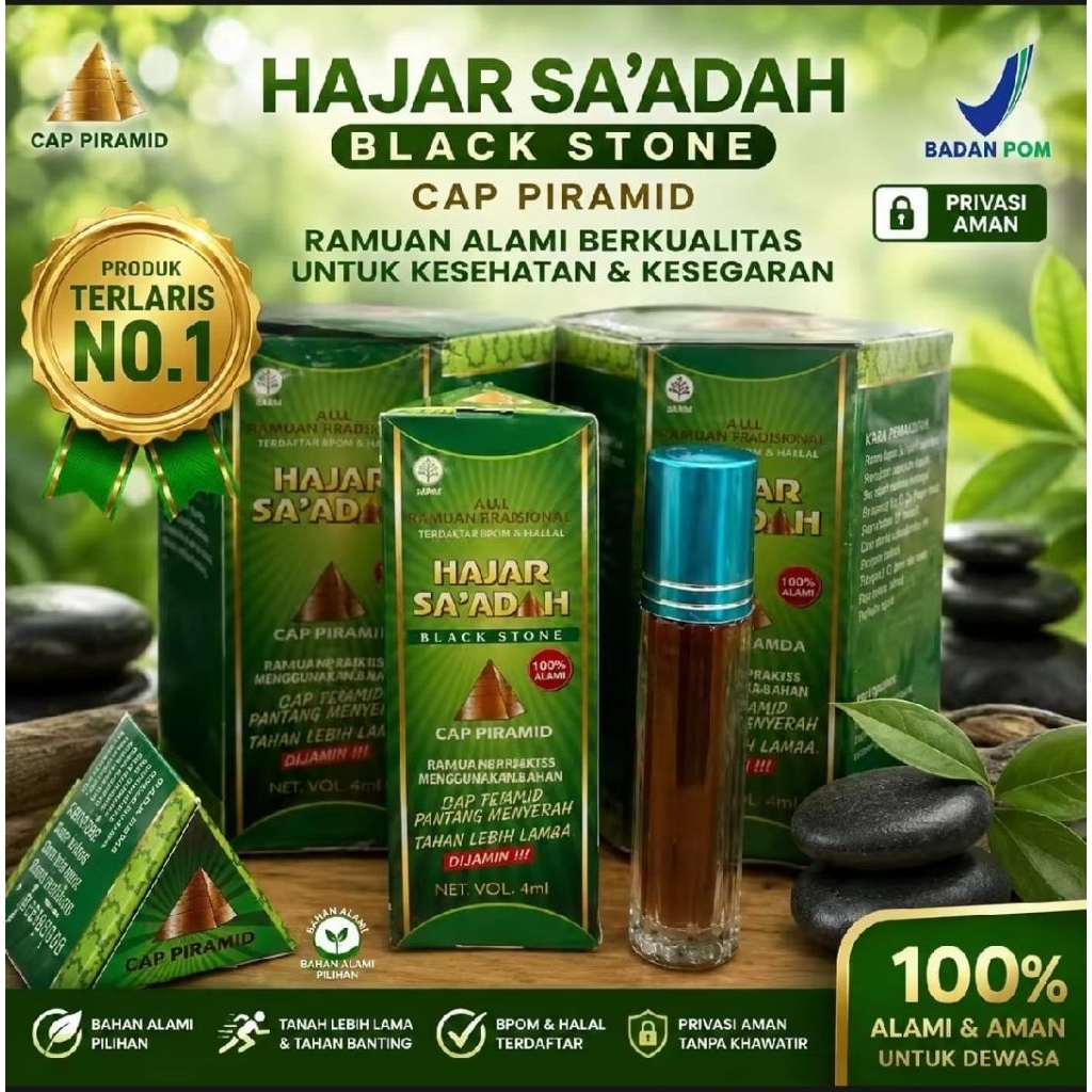 Hajar Saadah oles pria 100% original kuat tahan lama asli pria permanen