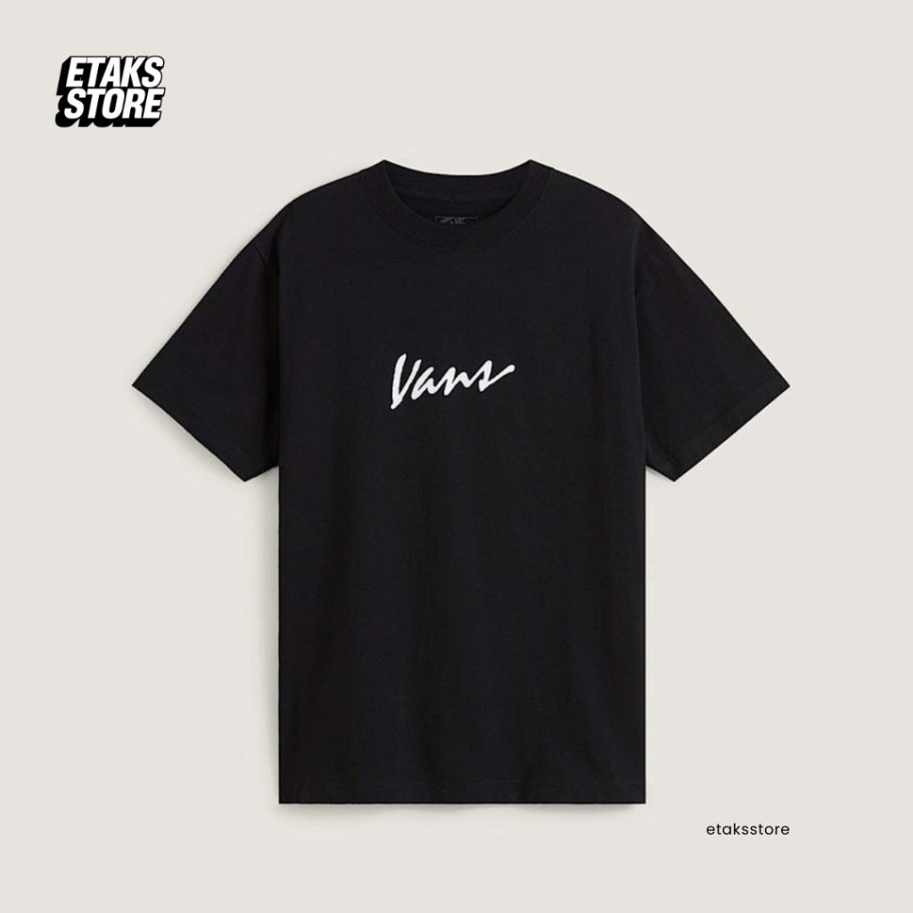 Kaos Vans Classic Script Tee Black | Tshirt Tee Baju | Navya GMG | Original Resmi
