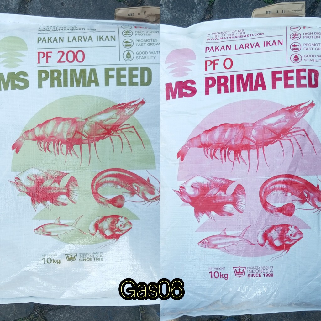 PF 200/100 Pakan Benih Larva Ikan/Udang MS Prima Feed (REPACK)