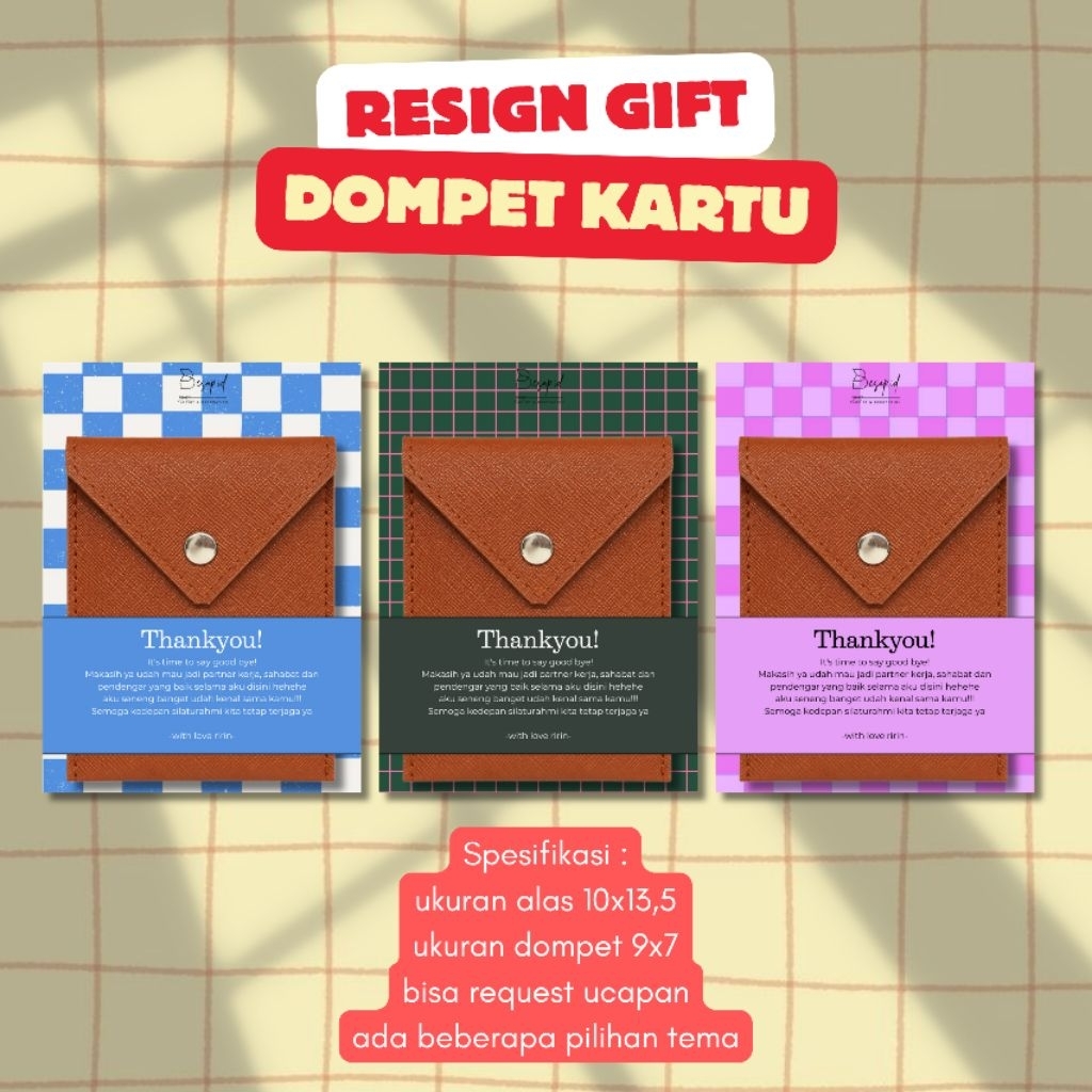 RESIGN GIFT | SOUVENIR RESIGN | DOMPET SOUVENIR | DOMPET KARTU