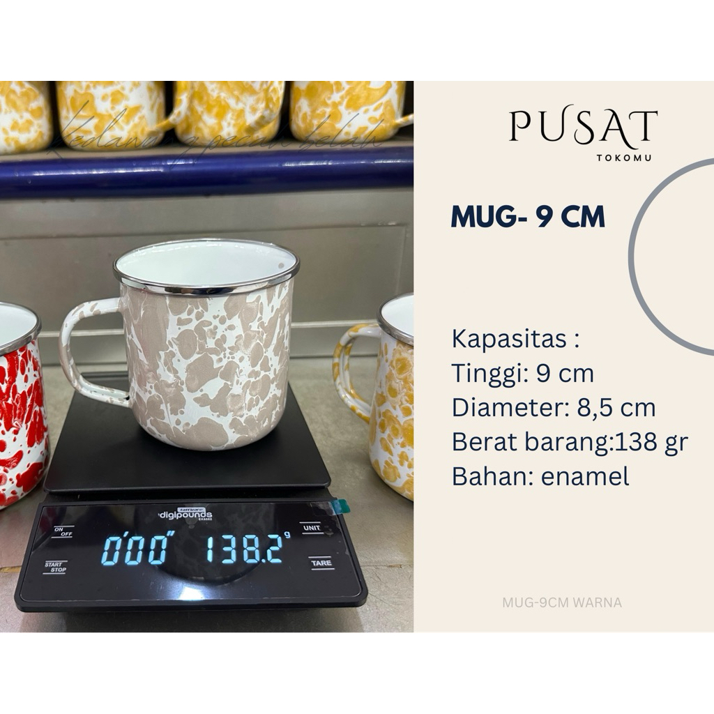 PROMO MUG ENAMEL 9 cm