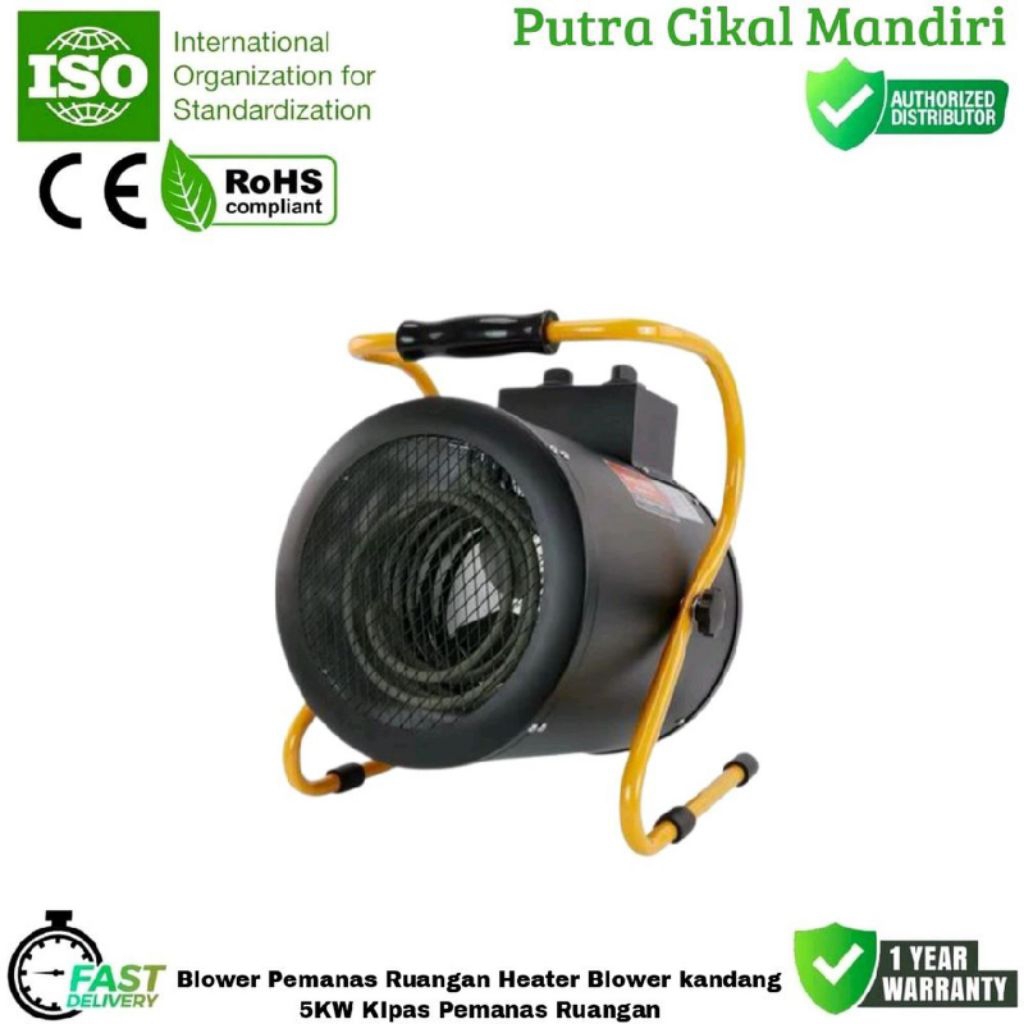 Blower Pemanas Ruangan Heater Blower kandang 5KW Kipas Pemanas Ruangan