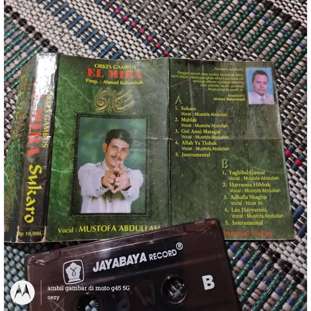 Kaset pita Mustofa Abdullah bersama Orkes Gambus El Mira