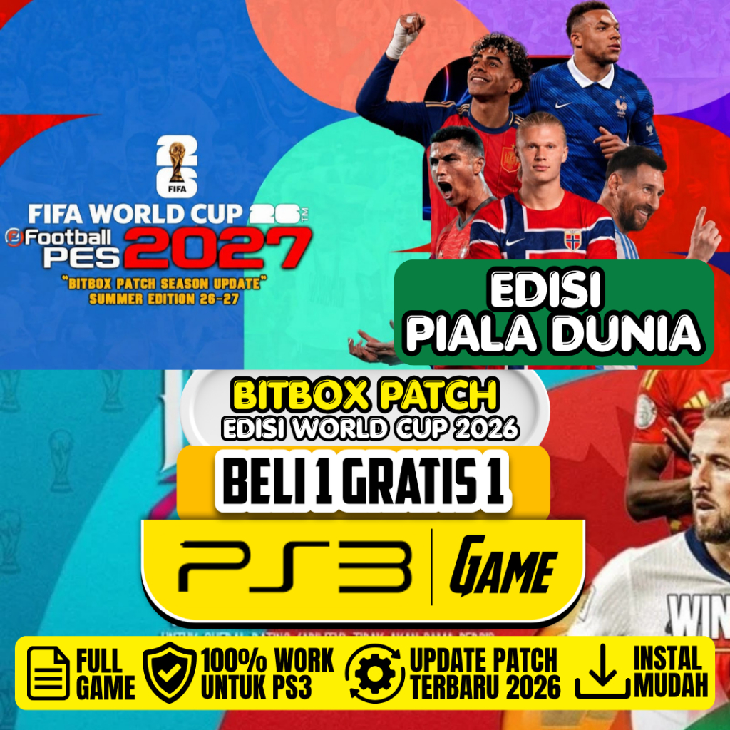 BITBOX PES 2026 PS3 HEN/CFW UPDATE 2026 TERBARU