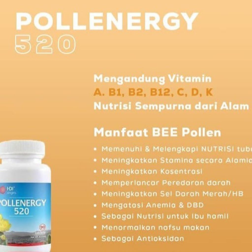 pollenergy 520 asli 100% Exp 2028