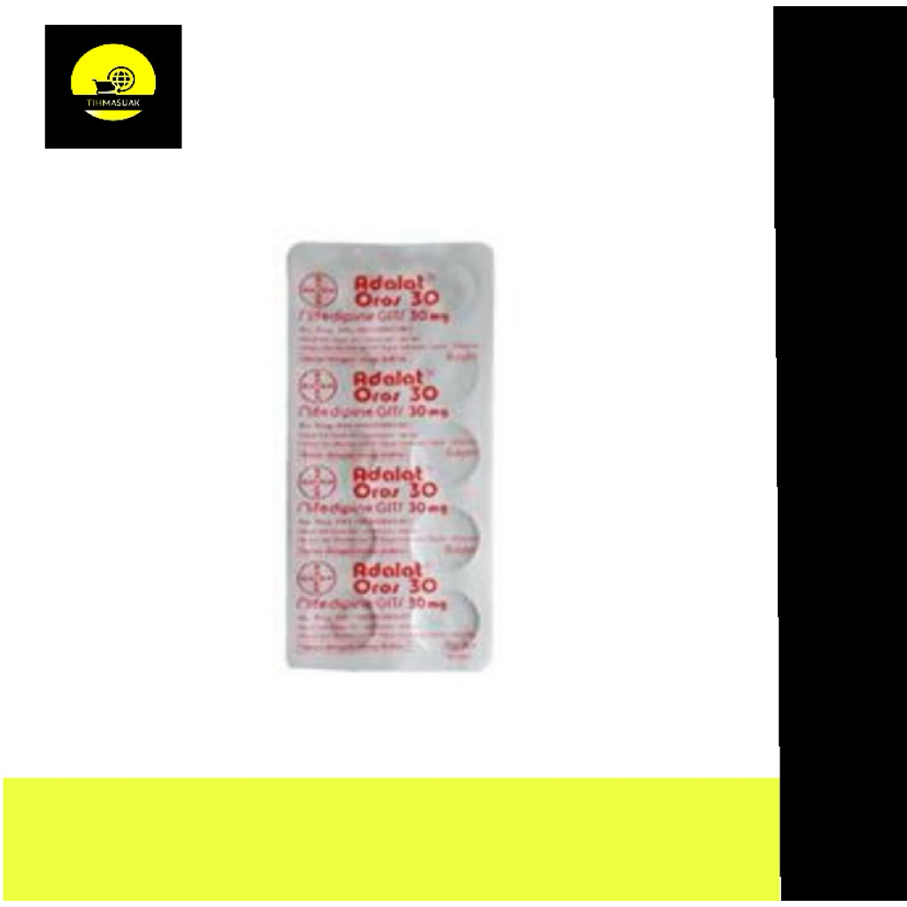 ADALAT OROS000 30MG STRIP TABLET
