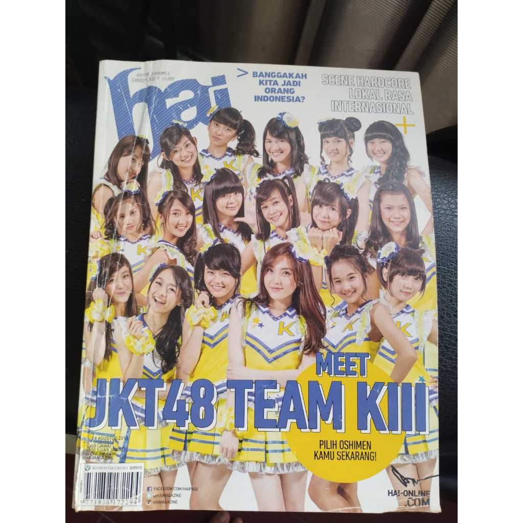 Majalah Remaja HAI edisi JKT 48 18 Agustus 2013 Naaomi Yona