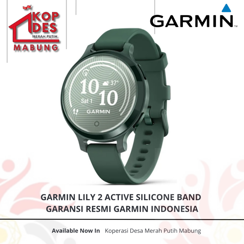 Garmin Lily 2 Active Silicone Band Smartwatch - Garansi Resmi Garmin Indonesia