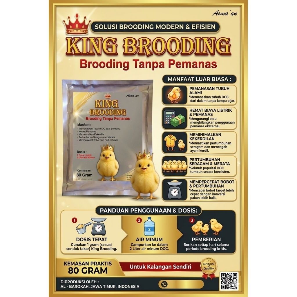 suplemen broding doc - king broding - vitamin ayam doc