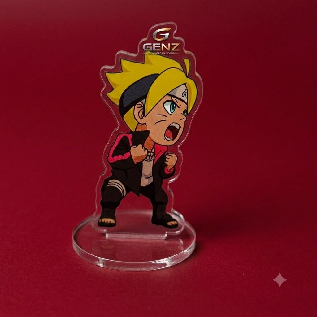 Figure Akrilik Anime Naruto & Boruto | Standee Karakter Chibi Lucu