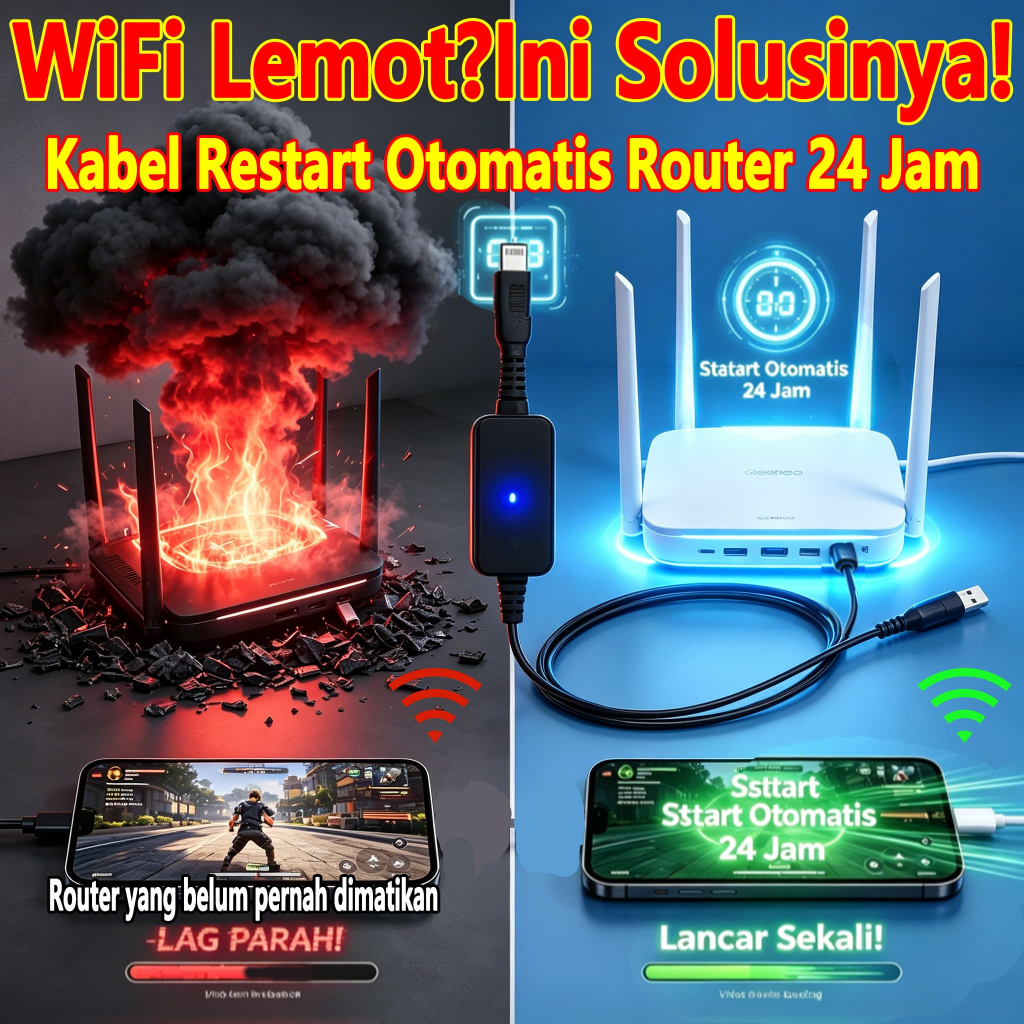 alat restart router wifi otomatis ruter wifi tanpa kabel kompatibel dengan berbagai router otomatis 