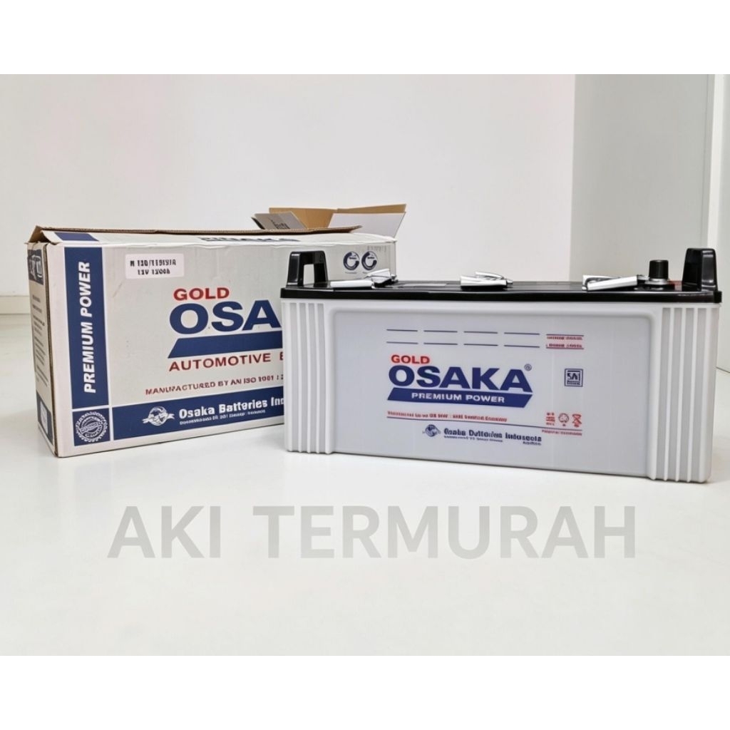 Aki Mobil Osaka N 120 ( 115F51R ) 12V 120Ah Original untuk Truck, Excavator, Genzet