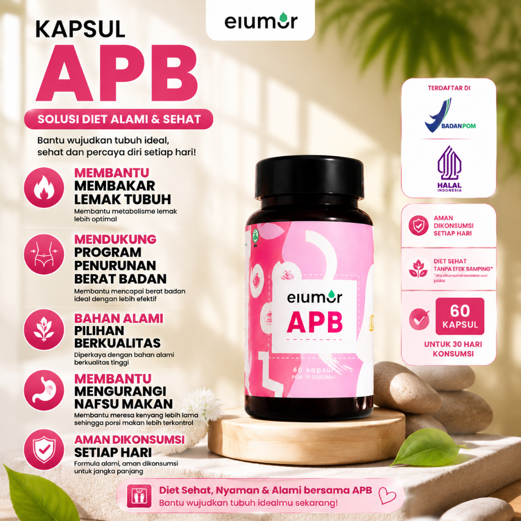 60 KAPSUL ELUMOR APB - SOLUSI PERUT BUNCIT DAN MELANCARKAN BAB