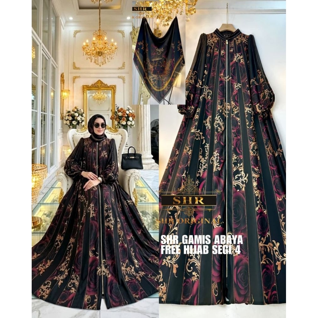 gamis abaya shr set jilbab