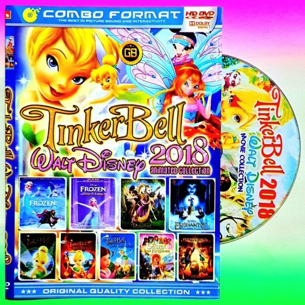 KASET DVD FILMM ANAK ANAK KARTUNN ANIMASI TERBARU DISNEY TINKERBELL LENGKAP TINKER BELL