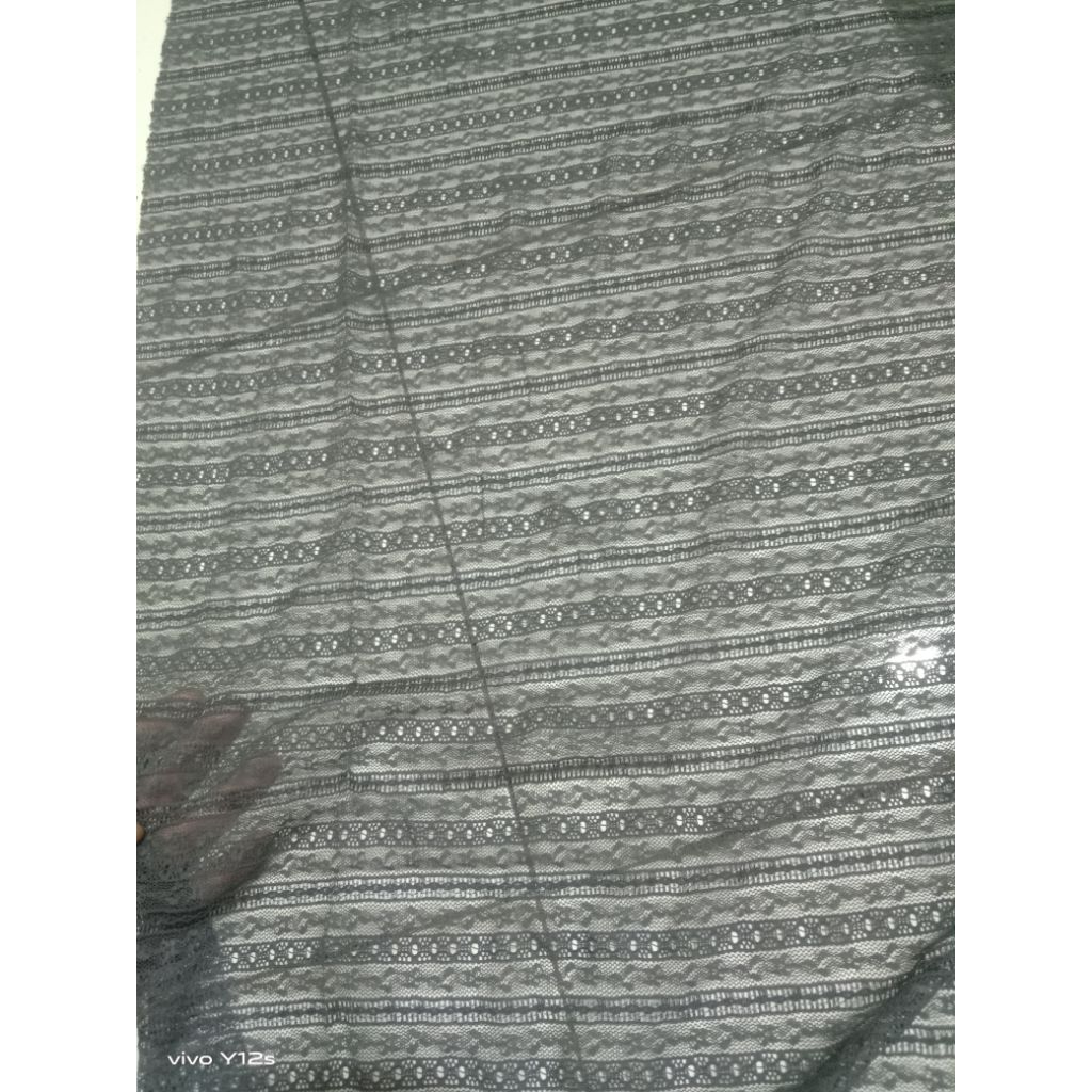 Kain Brokat katun Stretch / Harga / 0.5m / Kain Brokat Katun Stretch Meteran / Bahan Brokat Katun St