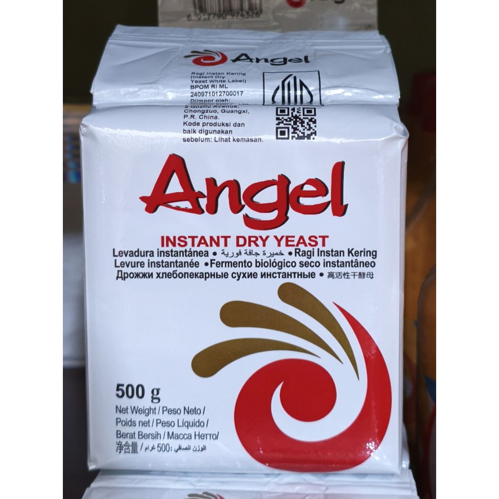 Ragi Instan Angel 500g - Fermentasi Cepat, Ekonomis, Tekstur Roti Lebih Baik