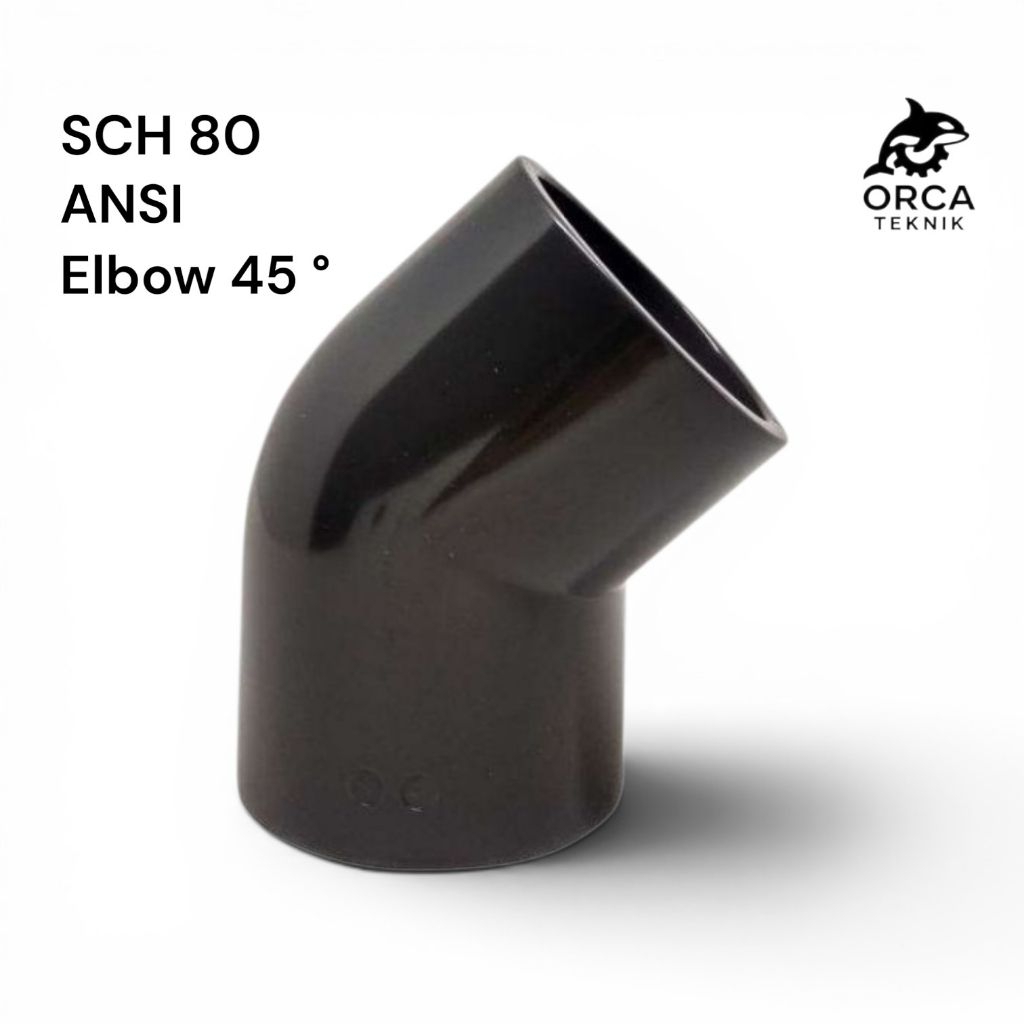 Elbow Knee 45° UPVC SCH 80 ANSI / Elbow Knee 45 DEG UPVC SCH 80 ASTM 2-4 inch