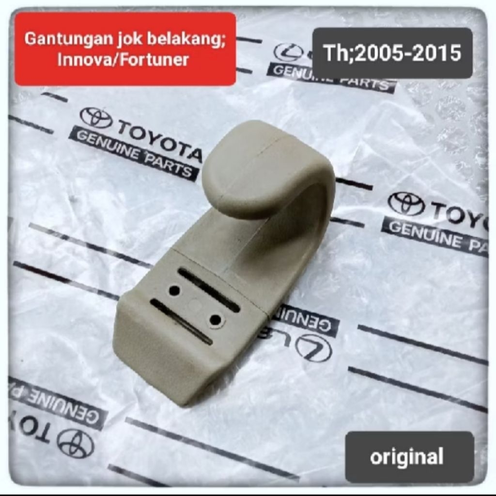 Hook Jok Belakang Innova Fortuner 2004 2015 Gantungan Jok Belakang Innova Fortuner Cantolan Jok Inno