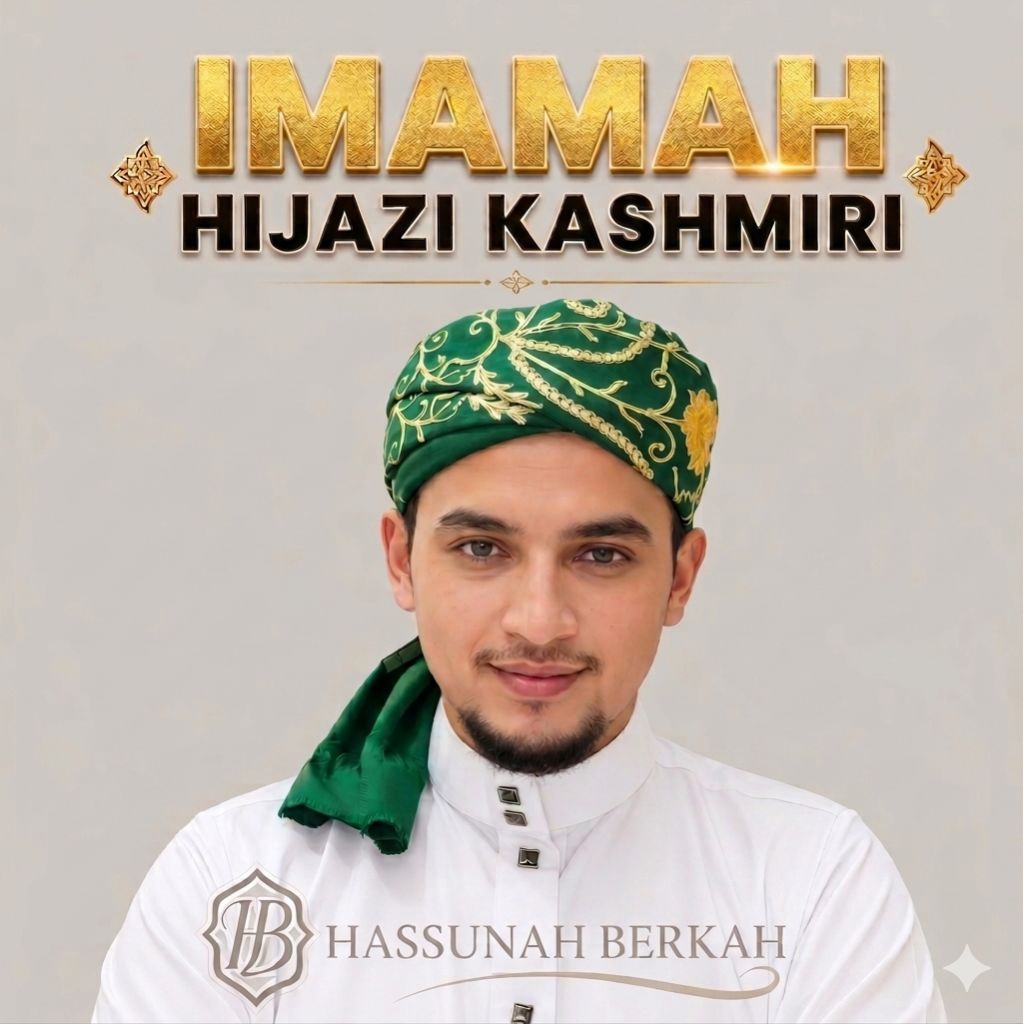 Sorban Imamah Kashmiri Bordir Mewah 56 × 180 cm Rehana Brand | Imamah, Syal Leher & Sorban Bahu
