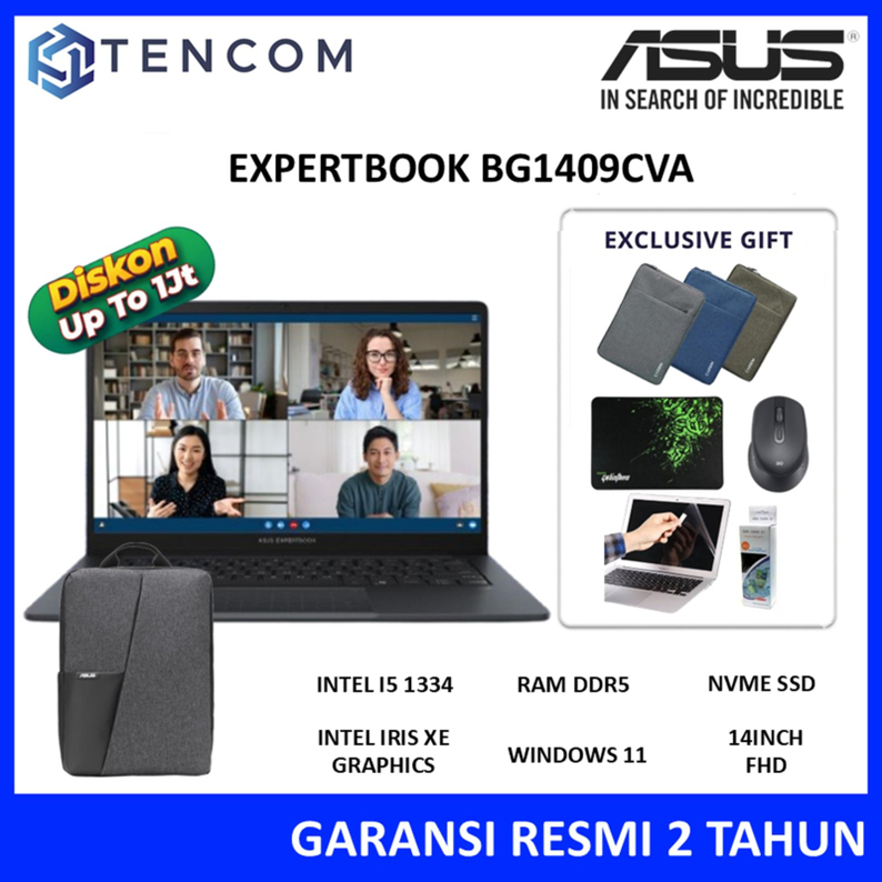 ASUS EXPERTBOOK BG1409CVA I5 1334 16GB 512GB W11 14.0FHD