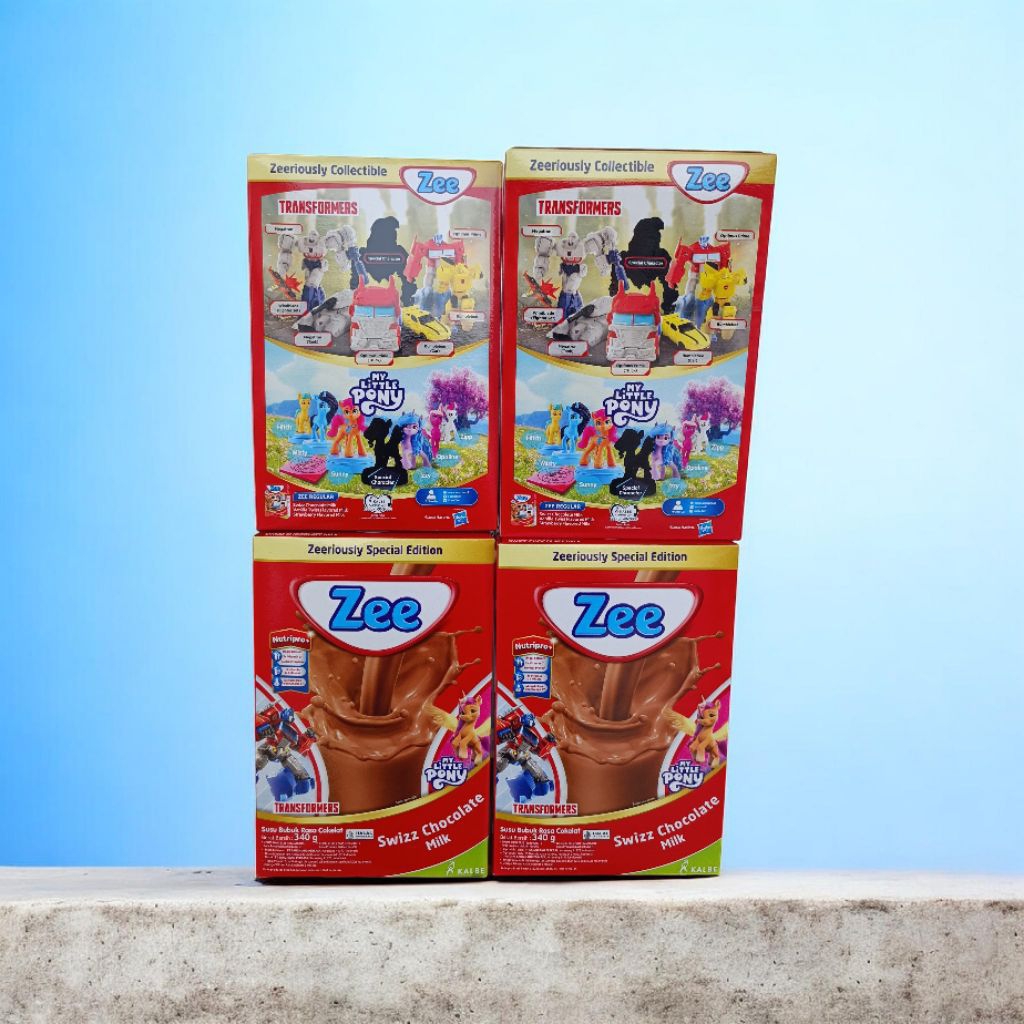 Susu Bubuk Zee Rasa Vanila Twist/Swizz Cokelat/Stawberry Ukuran 340gr KEMASAN BERHADIAH