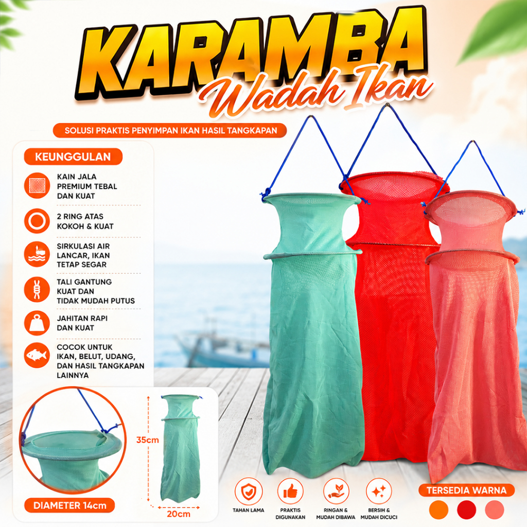 WADAH IKAN  KARAMBA  TEMPAT IKAN MANCING