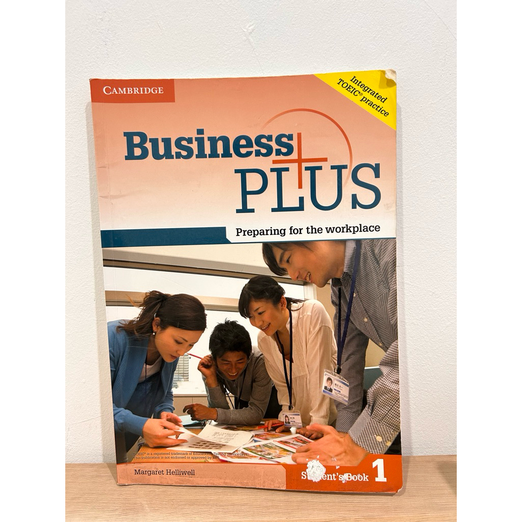 Cambridge Business Plus 1 Preparing for the workplace Student’s Book 1 Margaret Helliwell A1/A2 ORI 