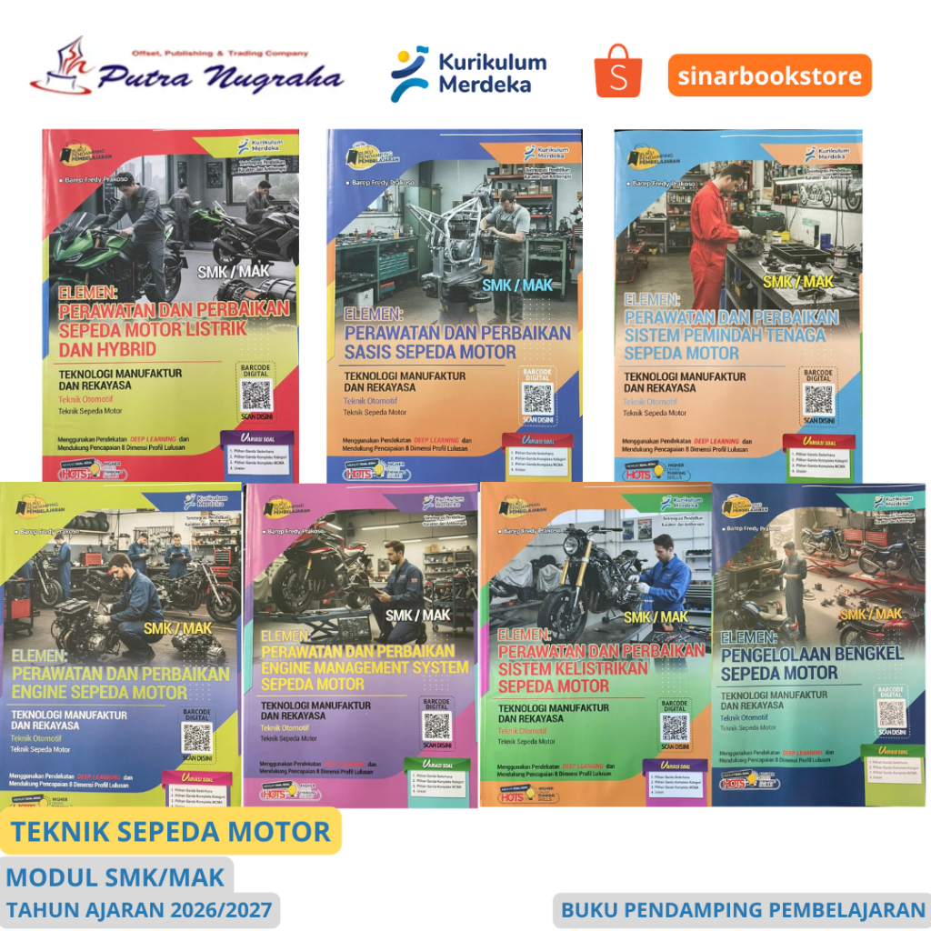Modul SMK/MAK Teknik Sepeda Motor Kurikulum Merdeka Buku Pendamping Pembelajaran 2026/2027