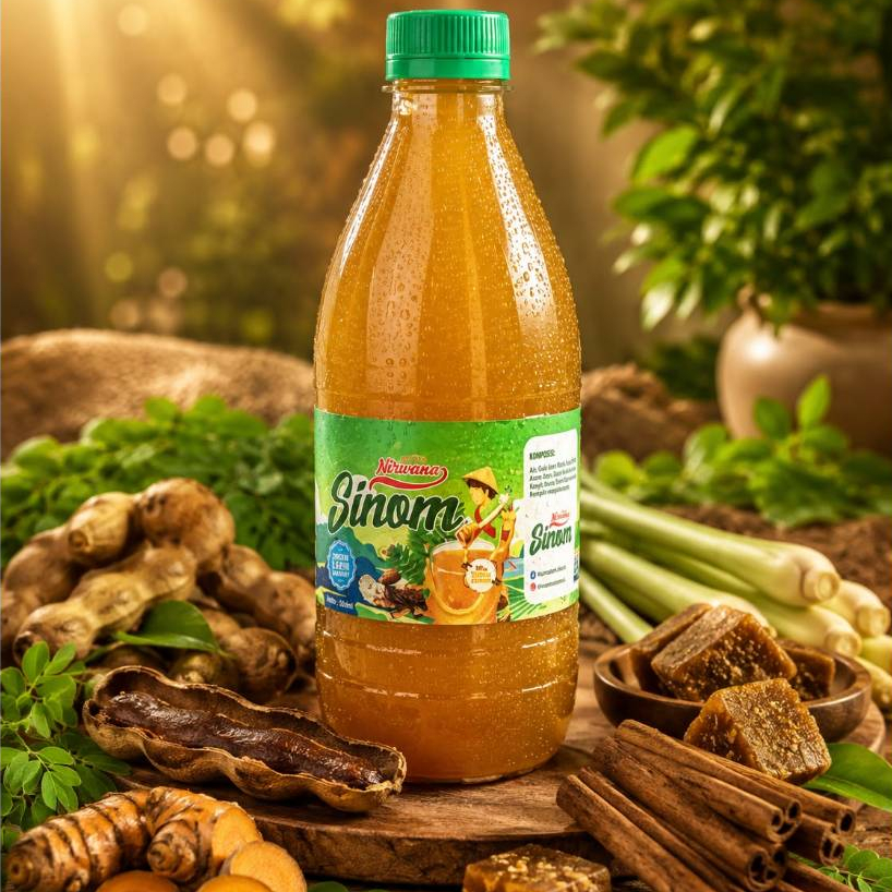 Minuman Tradisonal Herbal Sinom Asem Nirwana Dengan Madu Tanpa Pengawet