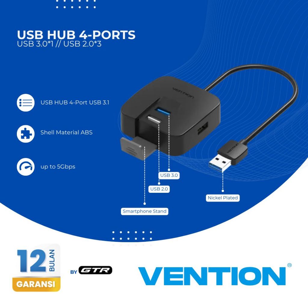VENTION USB HUB 4-PORTS