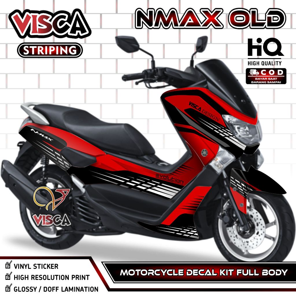 (PROMO SPECIAL) Decal Nmax Old - Decal Nmax Full Body - Dekal Nmax - Stiker Nmax Full Body - Stripin