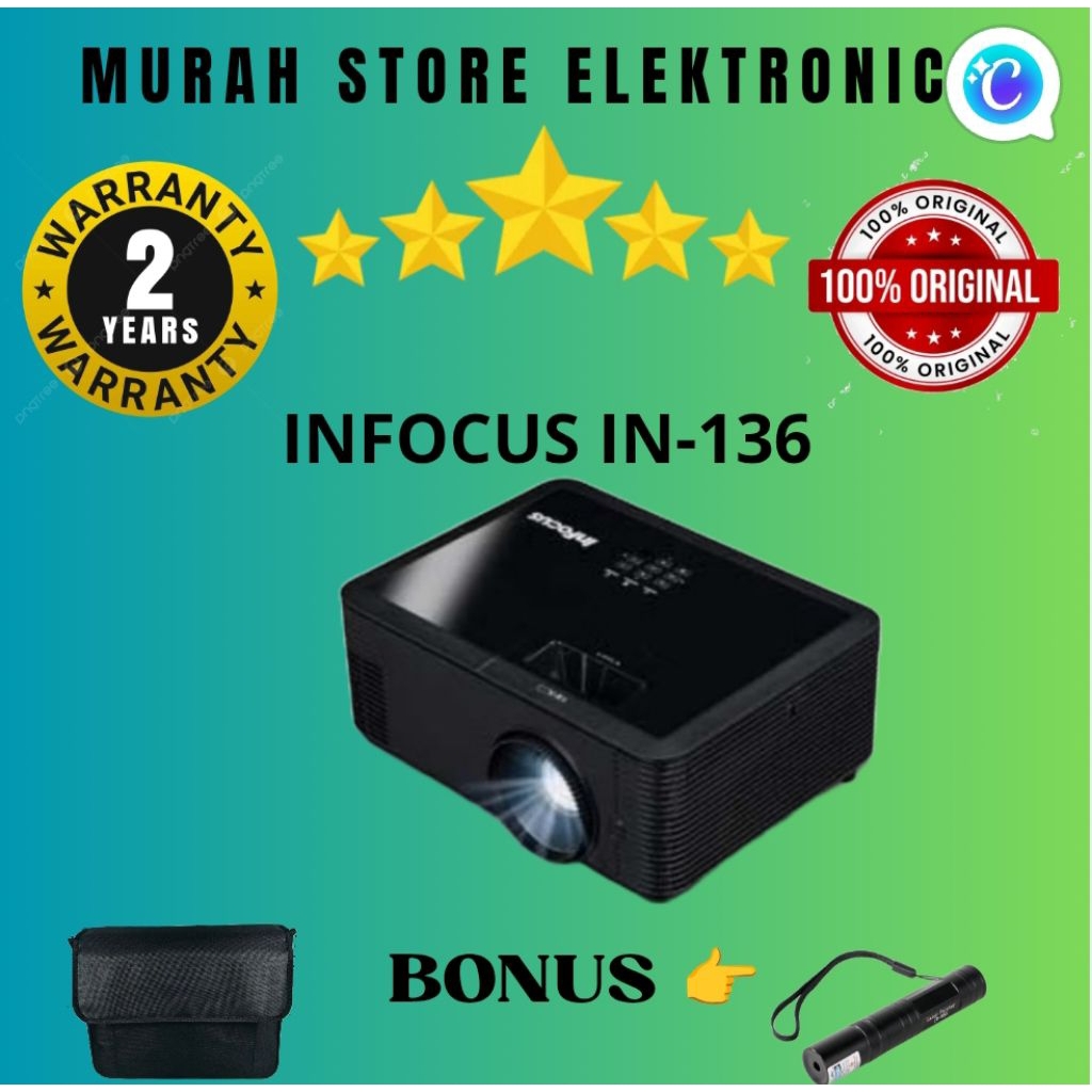 proyektor infocus in136 4000 ansi lumens