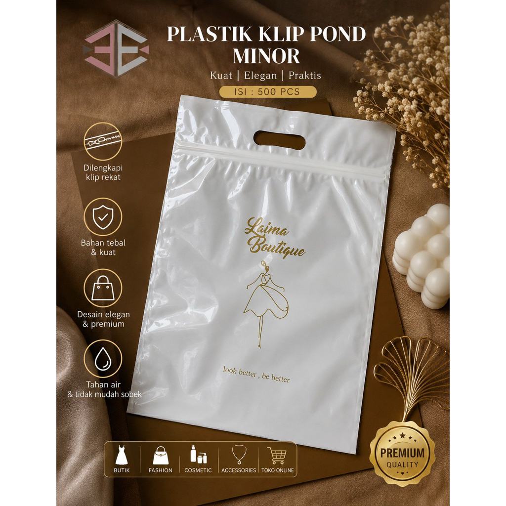PLASTIK PE KLIP PLONG CUSTOM kantong plastik sablon/plastik sablon/plastik custom/plastik packing/pl